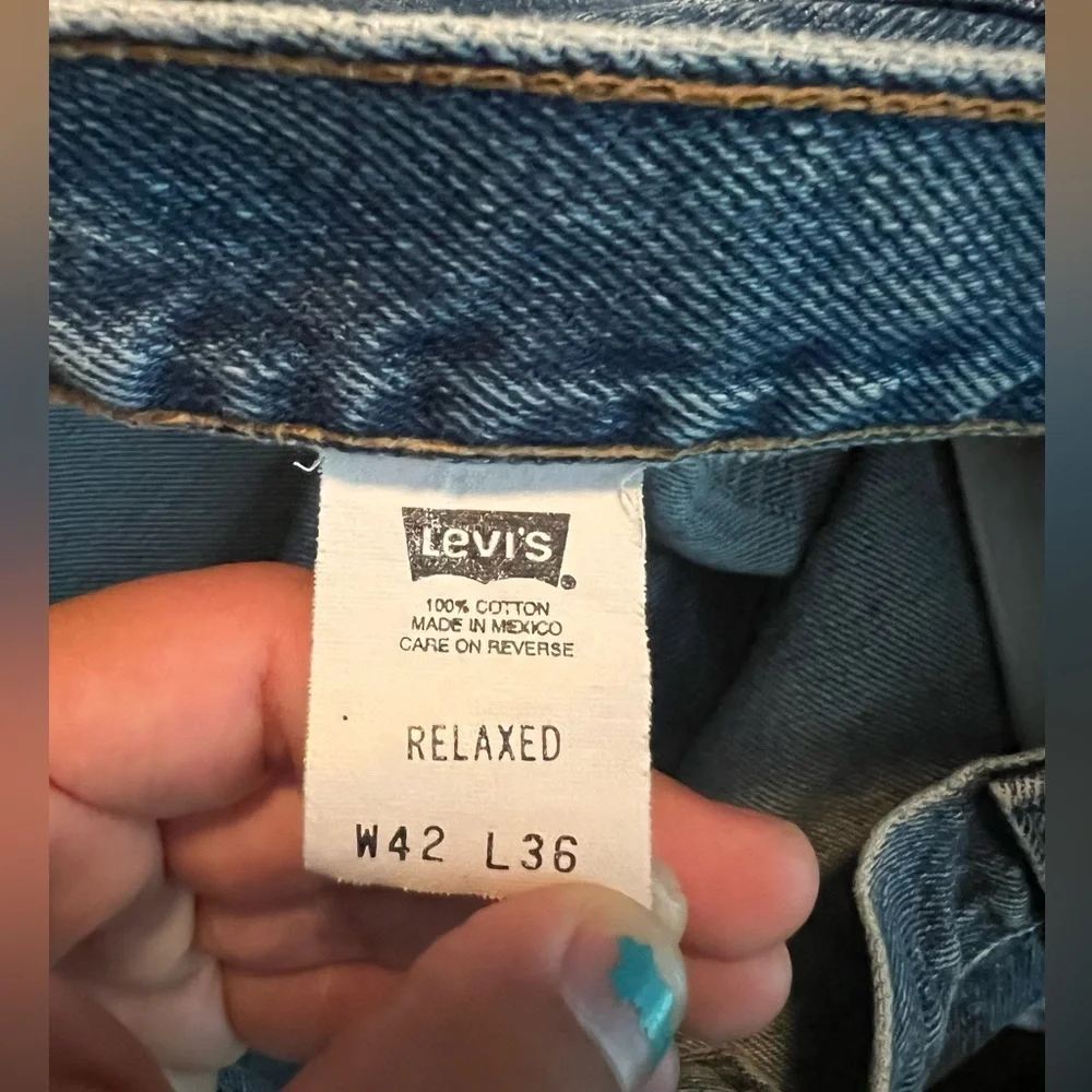 Vintage 540 Levi Gold Label Tag Blue Jeans Men’s Size 42x36
